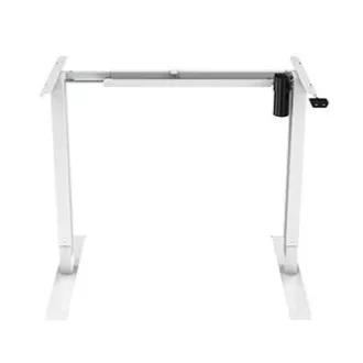 Delovna miza z električno nastavljivo višino 75x140 cm, bela, ergo