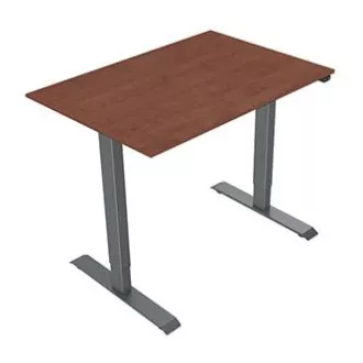 Delovna miza z električno nastavljivo višino 75x120cm, siva, ergo