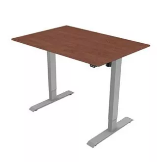 Delovna miza z električno nastavljivo višino 75x120cm, siva, ergo