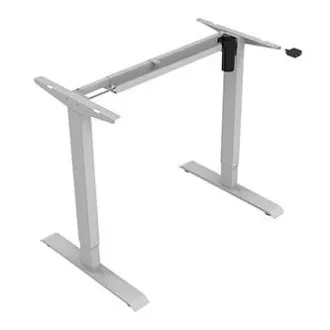 Delovna miza z električno nastavljivo višino 75x120cm, siva, ergo