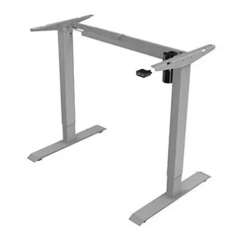 Delovna miza z električno nastavljivo višino 75x120cm, siva, ergo