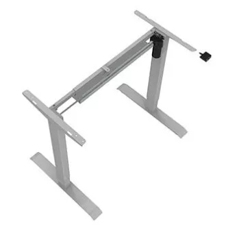 Delovna miza z električno nastavljivo višino 75x120cm, siva, ergo