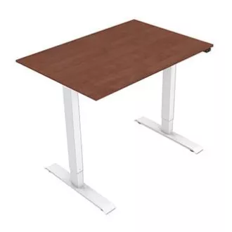 Delovna miza z električno nastavljivo višino 75x120cm, bela, ergo