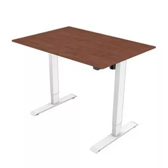 Delovna miza z električno nastavljivo višino 75x120cm, bela, ergo