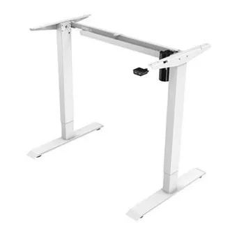 Delovna miza z električno nastavljivo višino 75x120cm, bela, ergo