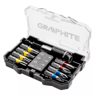 Komplet bitov, 56H614, 8 bitov magnetni bit 1/4", barvna bitna ločljivost, grafit Komplet bitov, 56H614, 8 bitov magnetni bit 1/4", barvna bitna ločljivost, grafit