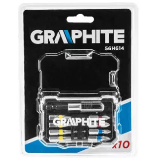 Komplet bitov, 56H614, 8 bitov magnetni bit 1/4", barvna bitna ločljivost, grafit Komplet bitov, 56H614, 8 bitov magnetni bit 1/4", barvna bitna ločljivost, grafit