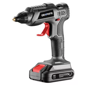 Talilna pištola ENERGY 200W, grafit 58G040, najvišja temperatura 210c, črna Talilna pištola ENERGY 200W, grafit 58G040, najvišja temperatura 210c, črna