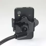 Držalo za mobilni telefon, dlančnik, GPS Logo zglobno, za avto, nastavljiva širina, črno, plastično, z adapterjem USB 1,5 A, črno, mobilno