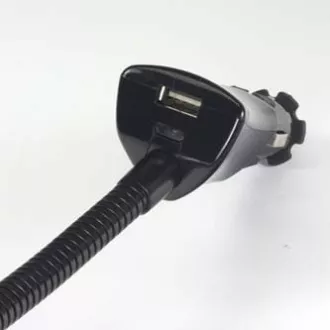 Držalo za mobilni telefon, dlančnik, GPS Logo zglobno, za avto, nastavljiva širina, črno, plastično, z adapterjem USB 1,5 A, črno, mobilno