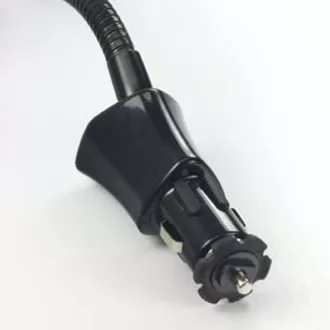 Držalo za mobilni telefon, dlančnik, GPS Logo zglobno, za avto, nastavljiva širina, črno, plastično, z adapterjem USB 1,5 A, črno, mobilno
