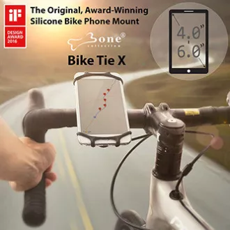 Držalo za mobilni telefon Bone Bike Tie X, za kolo, nastavljiva velikost, črno, 4-6