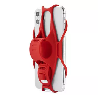 Držalo za mobilni telefon Bone Bike Tie 3, za kolo, nastavljiva velikost, rdeče, 4,7-7,2