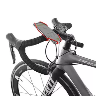 Držalo za mobilni telefon Bone Bike Tie 3, za kolo, nastavljiva velikost, rdeče, 4,7-7,2
