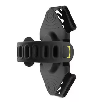 Bone Bike Tie 3 Pro Pack držalo za mobilni telefon in powerbanko, nastavljiva velikost, črno, 4-6,5", silikonsko, za pritrditev na krmilo, črno