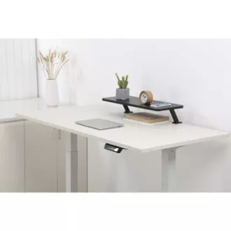 Stojalo za monitor, pritrdljivo na mizo, črno, jeklo, iverna plošča, nosilnost 20 kg, Powerton, ergo Stojalo za monitor, pritrdljivo na mizo, črno, jeklo, iverna plošča, nosilnost 20 kg, Powerton, ergo