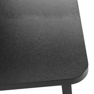 Stojalo za monitor, predal za tipkovnico, hitra montaža, črno, jeklo, iverna plošča, nosilnost 20 kg, Powerton, ergo Stojalo za monitor, predal za tipkovnico, hitra montaža, črno, jeklo, iverna plošča, nosilnost 20 kg, Powerton, ergo