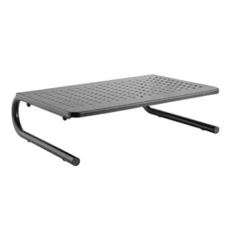 Stojalo za monitor, predal za tipkovnico, črno, jekleno-plastično, nosilnost 20 kg, Powerton, ergo Stojalo za monitor, predal za tipkovnico, črno, jekleno-plastično, nosilnost 20 kg, Powerton, ergo