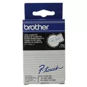 Brotherjev originalni trak za tiskanje nalepk, Brother, TC-203, modri tisk/bela podlaga, laminiran, 7,7 m, 12 mm