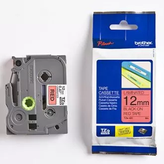 Brother originalen trak za tiskanje etiket, Brother, TZE-431, črn tisk/rdeča podlaga, laminiran, 8 m, 12 mm Brother originalen trak za tiskanje etiket, Brother, TZE-431, črn tisk/rdeča podlaga, laminiran, 8 m, 12 mm