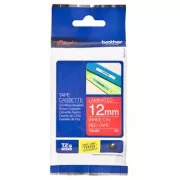 Brother originalen trak za tiskanje etiket, Brother, TZE-435, bel tisk/rdeča podlaga, laminiran, 8 m, 12 mm