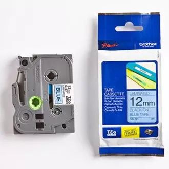 Brother originalen trak za tiskanje etiket, Brother, TZE-531, črn tisk/modra podlaga, laminiran, 8 m, 12 mm