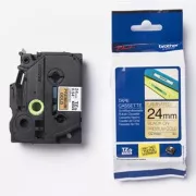 Brotherjev originalni trak za tiskanje etiket, Brother, TZE-PR851, črn tisk/zlata podlaga, laminiran, 8 m, 24 mm