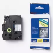 Originalni trak za tiskanje etiket Brother, Brother, TZE-PR955, bel tisk/srebrna podlaga, laminiran, 8 m, 24 mm