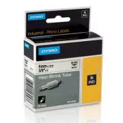 Originalni trak za tiskanje etiket Dymo, Dymo, 18053, S0718280, črn tisk/bela podlaga, 1,5 m, 9 mm, RHINO ploščata krčljiva folija