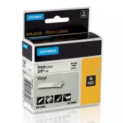 Dymo originalni trak za tiskanje etiket, Dymo, 18443, S0718580, črn tisk/bela podlaga, 5,5 m, 9 mm, RHINO vinil profi D1