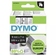 Originalni trak za tiskanje etiket Dymo, Dymo, 40910, S0720670, črn tisk/prezorna podlaga, 7 m, 9 mm, D1