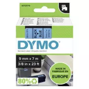 Originalni trak za tiskanje etiket Dymo, Dymo, 40916, S0720710, črn tisk/modra podlaga, 7 m, 9 mm, D1