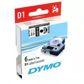 Originalni trak za tiskanje etiket Dymo, Dymo, 43610, S0720770, črn tisk/prezorna podlaga, 7 m, 6 mm, D1 Originalni trak za tiskanje etiket Dymo, Dymo, 43610, S0720770, črn tisk/prezorna podlaga, 7 m, 6 mm, D1