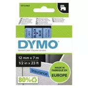 Originalni trak za tiskanje etiket Dymo, Dymo, 45016, S0720560, črn tisk/modra podlaga, 7 m, 12 mm, D1