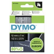 Originalni trak za tiskanje etiket Dymo, Dymo, 45020, S0720600, beli tisk/prozorna podlaga, 7 m, 12 mm, D1