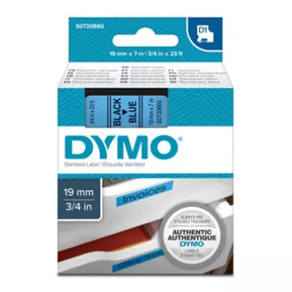 Originalni trak za tiskanje etiket Dymo, Dymo, 45806, S0720860, črni tisk/modra podlaga, 7 m, 19 mm, D1