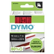 Originalni trak za tiskanje etiket Dymo, Dymo, 45807, S0720870, črn tisk/rdeča podlaga, 7 m, 19 mm, D1
