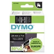 Originalni trak za tiskanje etiket Dymo, Dymo, 53721, S0721010, bel tisk/črna podlaga, 7 m, 24 mm, D1