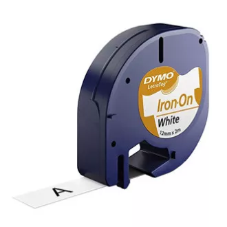 Originalni trak za tiskanje etiket Dymo, Dymo, S0718850, črn tisk/bela podlaga, 2 m, 12 mm, LetraTag trak za likanje Originalni trak za tiskanje etiket Dymo, Dymo, S0718850, črn tisk/bela podlaga, 2 m, 12 mm, LetraTag trak za likanje