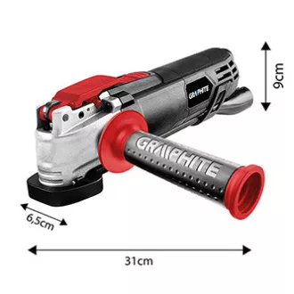 Večnamenski brusilnik Graphite 59G025, električni (kabel), 230V, 500W, 21000osc./min, 2,8&deg;
