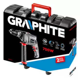 Vrtalnik 58G726, električni, 230 V, 650 W, z udarcem, 3000 vrt/min, grafitni