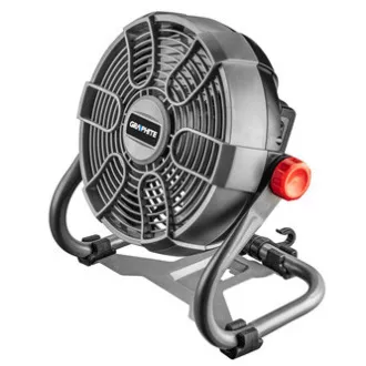 Ventilator 58G080, baterijski, 18V, napajanje iz omrežja ali baterije, grafitni