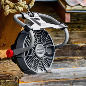 Ventilator 58G080, baterijski, 18V, napajanje iz omrežja ali baterije, grafitni