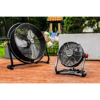 Ventilator 58G080, baterijski, 18V, napajanje iz omrežja ali baterije, grafitni