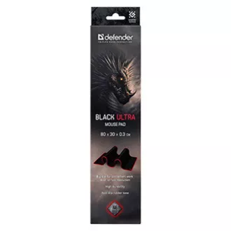Podloga za miško, Black Ultra, igralna, črna, 80x30 cm, Defender