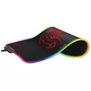 RGB podloga za miško, MG8, gaming, črna, 350 x 250 mm, 3 mm, Marvo, RGB osvetlitev