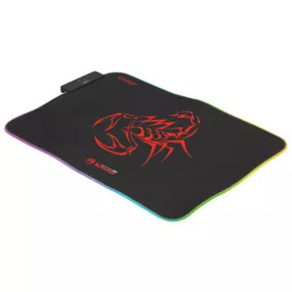 RGB podloga za miško, MG8, gaming, črna, 350 x 250 mm, 3 mm, Marvo, RGB osvetlitev