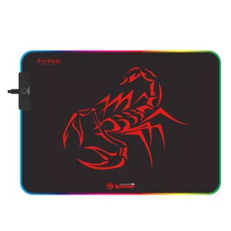 RGB podloga za miško, MG8, gaming, črna, 350 x 250 mm, 3 mm, Marvo, RGB osvetlitev