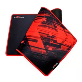 Podloga za miško, P2-XL, igralna, črno-rdeča, 78 x 27 x 0,4 cm, Red Fighter