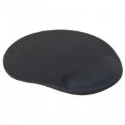 Podloga za miško, ergonomska, gel, črna, logotip, PRODAJA